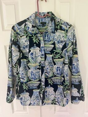 Talbots 100% cotton button down-XS